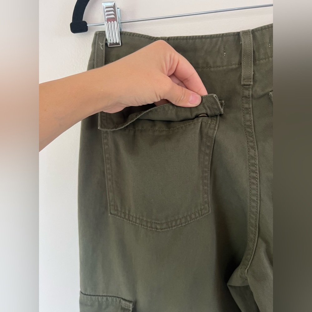 Levi’s ’94 Baggy Army Green Cotton Twill Cargo Jogger‎ Utility Pants Size 27 - Picture 11 of 13